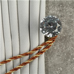 Держатель для штор KD001, однорожковый, цвет бронза