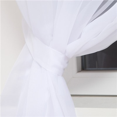 Тюль с подхватом и ламбрекеном Floral mood, 250×200 см, 100% п/э, вуаль