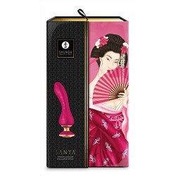 Малиновый вибростимулятор SANYA - 18,5 см.
