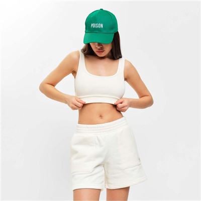 Топ укороченный женский Mist Old School, размер 46, молочный