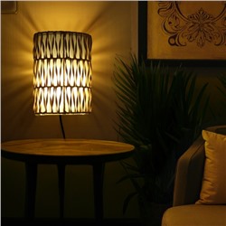 Светильник настенный из ротанга «Нафиса», 1×120 Вт, Е27, 16×10×23 см