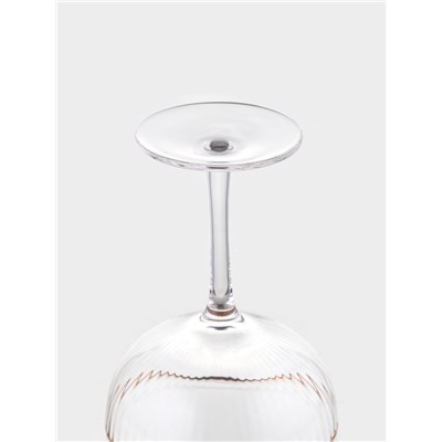 Набор бокалов для коктейлей Magistro «Орион», 270 мл, 6 шт., 15×11.2 см, стекло, с золотой отводкой, прозрачный