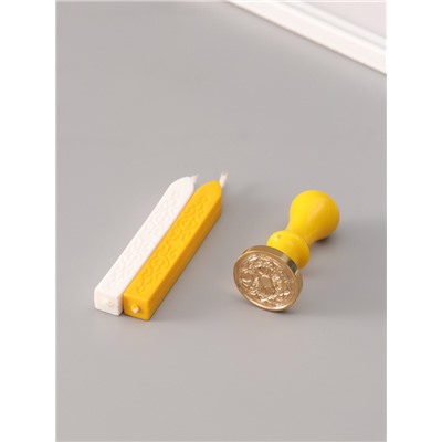 Подарочный набор для сургучной печати «Солнце и луна», печать, ручка, сургуч, 12.5×10×3.6 см