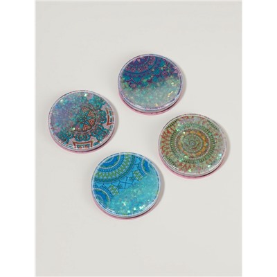 Зеркало складное «Мандала», d=7.2 см, с увеличением х2, МИКС