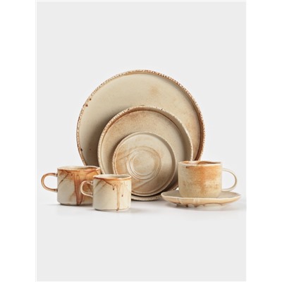 Салатник Magistro Organic brown, овальный, 800 мл, 20.5×16.5×5.5 см, фарфор, бежевый