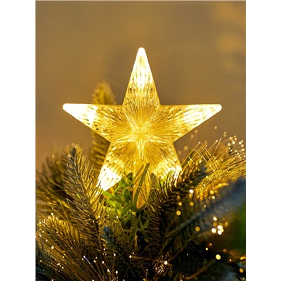 Ёлка светодиодная «Пушистая» 120 см, диаметр нижнего яруса 70 см, 100 веток, 8 режимов, свечение тёплое белое