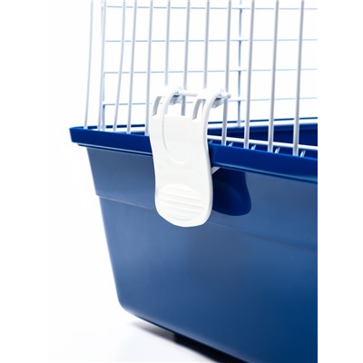 Клетка для кроликов, 60×36×32 см, усиленная, синяя