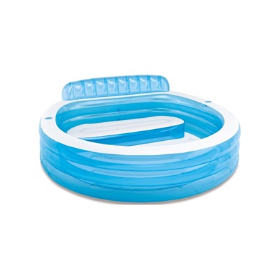 Бассейн надувной с подголовником 229×218×79 см, от 6 лет, 57190NP