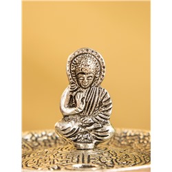 Подставка под благовония «Будда в позе лотоса», 11×11×7 см, алюминий