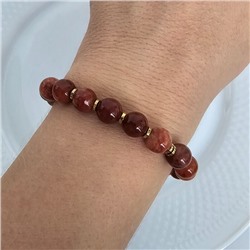 Браслет на руку из натуральных камней Родонит, 1043, арт.218.205