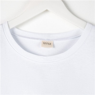 Футболка женская MINAKU Abstraction, белая, размер 42