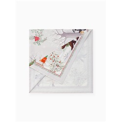 Скатерть «Этель. Новогоднее чудо», бежевая, 150×110 см ±3 см