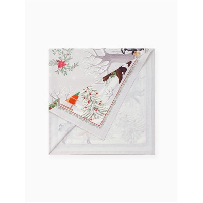 Скатерть «Этель. Новогоднее чудо», бежевая, 150×110 см ±3 см