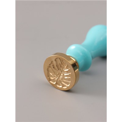 Подарочный набор для сургучной печати «Монстера», печать, ручка, сургуч, 12.5×10×3.6 см