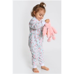 Комбинезон на молнии с начёсом Яркая карамелька арт.КНМ-132