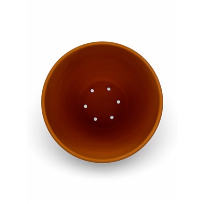 Горшок для цветов «Терра №6», керамический, с поддоном, 8.9 л, терракот