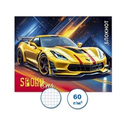 Блокнот 70х90 мм 16л клетка "Авто 2" Бс16/5-2 Гранит