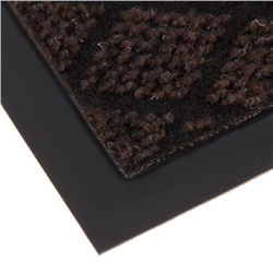 Коврик придверный влаговпитывающий «Галант», 40×60 см, коричневый