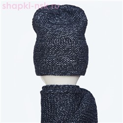 55745-1 Комплект женский (колпак+шарф) (56-58)