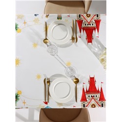 УЦЕНКА Скатерть Этель "Щелкунчик" 150х220 см, с ВГМО, 100% хл, саржа 190 г/м2