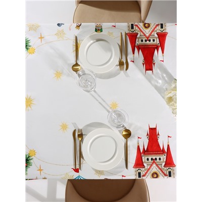 УЦЕНКА Скатерть Этель "Щелкунчик" 150х220 см, с ВГМО, 100% хл, саржа 190 г/м2