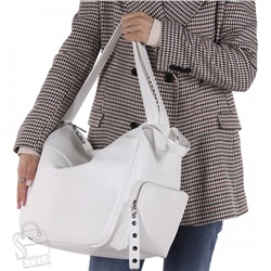 Сумка женская кожаная 18081 white Polina&Eiterou  в Новосибирске