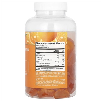 California Gold Nutrition, жевательные таблетки с витамином C, натуральный апельсиновый вкус, без желатина, 90 жевательных таблеток