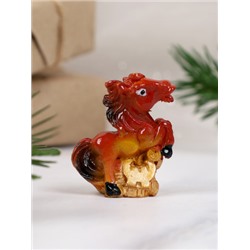 Фигурка Лошадь с деньгами 3х4 см / 8093 /уп 24/1200/ Символ года 2026
