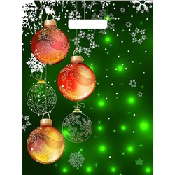 Пакет 31*40 Шары в зел.огнях 7015