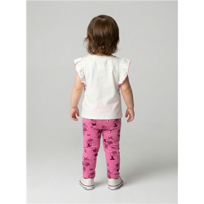 Брюки детские трикотажные для девочек (легинсы), 2 пары в комплекте