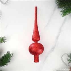 Верхушка на елку Пика 25 см красная / ZAF210143 /уп 100/320/