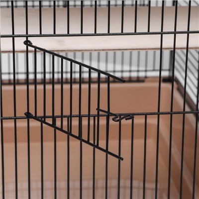 Клетка для шиншиллы «Пижон» №10, разборная, 58×40×88, бежевая