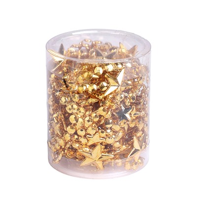 Бусы новогодние "Золотые" со звёздочками (5м)