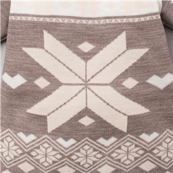 Комбинезон детский вязаный «Крошка Я. Снежинка», рост 86-92 см