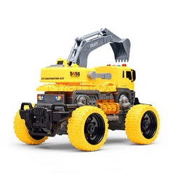 Машина "ТехноЛидер" 1:16 (свет, звук) в коробке (цвет желтый)