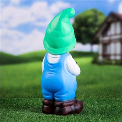 Садовая фигура из полистоуна «Гном сказочный», 17×18×39 см