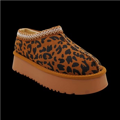 Угги из натуральной кожи R882-4 коричневые