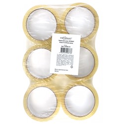 Клейкая лента 48 мм х 57 м прозрачная 40 мкм T5066-01 inФОРМАТ