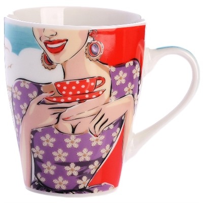 9-31229-3 Кружка 340мл Beauty Woman Girl LR (х36)
