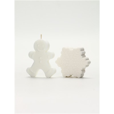 URAL LAB Минимал НГ Набор бомбочка снежинка и фигурная свеча пряня