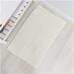Коврик для дома LaDо́m, букли, плотность 1000 г, 50×80 см, белый