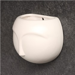 Кашпо подвесное «Силуэт», 300 мл, керамика, белое