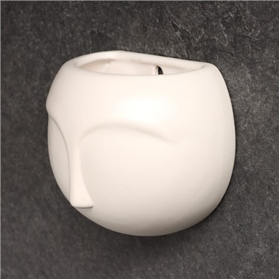 Кашпо подвесное «Силуэт», 300 мл, керамика, белое