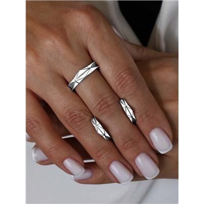 Кольцо из серебра родированное К5465р