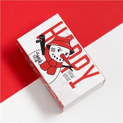 Набор мужских новогодних носков «Snowman» размер 41-44 (27-29 см), 2 пары