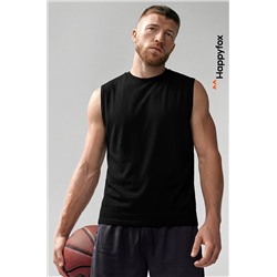 Мужская футболка оверсайз без рукавов Happyfox