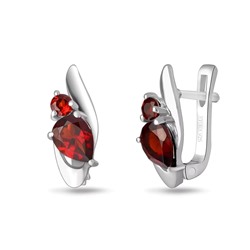 Серьги, гранат, Элиза