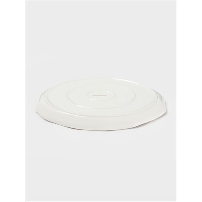 Тарелка обеденная Доляна «Млечный путь», d=25 см, фарфор, серая