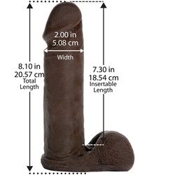 Насадка-реалистик Vac-U-Lock 8  ULTRASKYN Cock - 20,6 см.