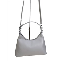 Женская сумка из искусственной кожи, цвет светло серый
